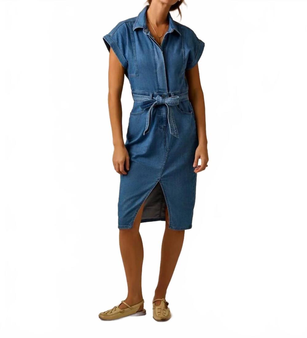 NEW CARVE DESIGNS franny lightweight denim dress in magnolia